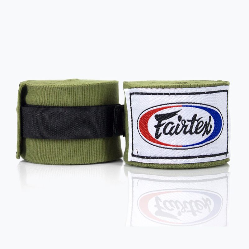 Boxerské bandáže Fairtex Handwraps 300 cm olive