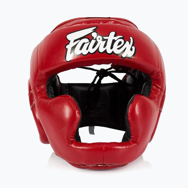 Dětská boxerská helma   Fairtex Headguard for Kids red 2