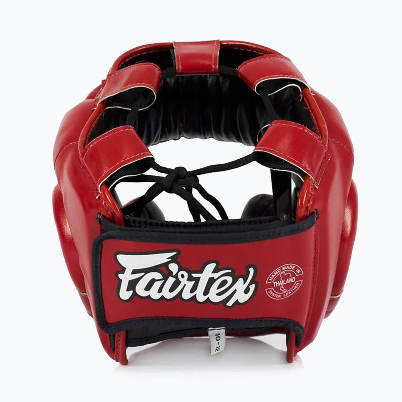 Dětská boxerská helma   Fairtex Headguard for Kids red 3