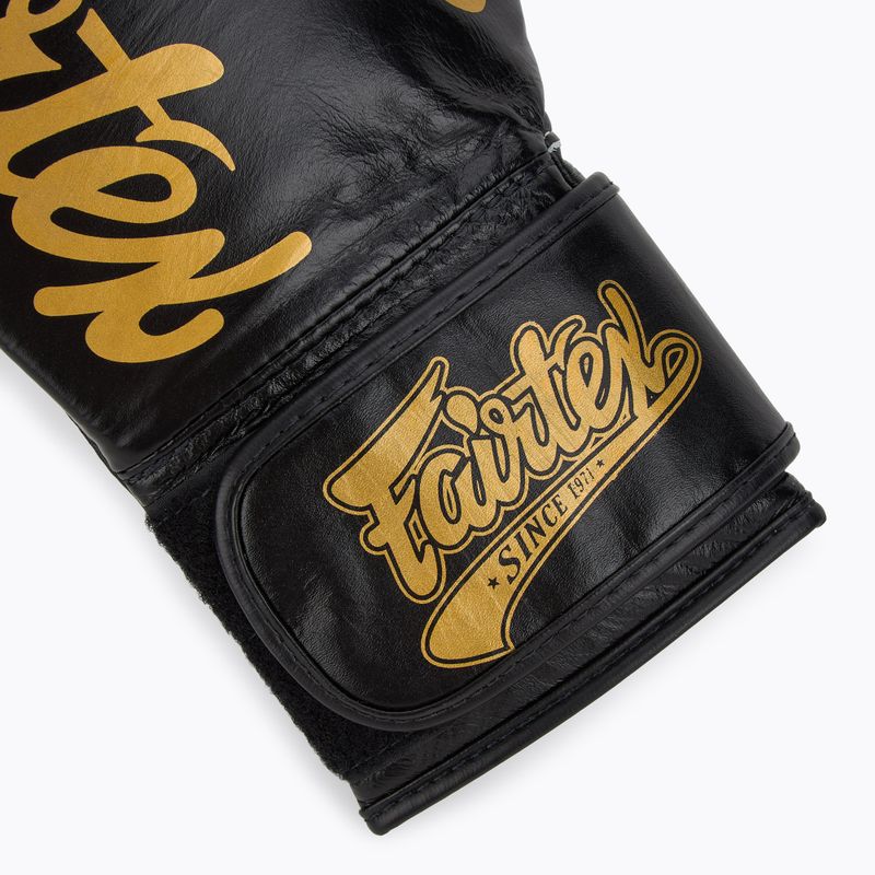 Boxerské rukavice Fairtex Glory Competition Lace Velcro black 6