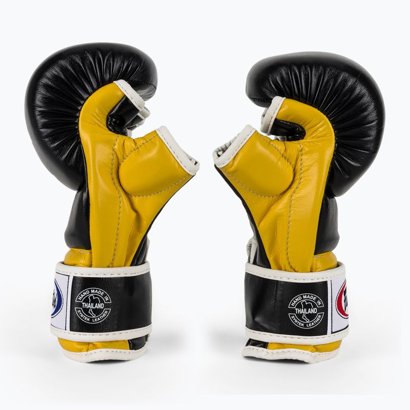Fairtex Super Sparring Grapplingové rukavice černá/žlutá 4