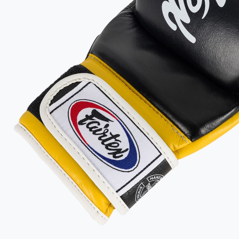 Fairtex Super Sparring Grapplingové rukavice černá/žlutá 6