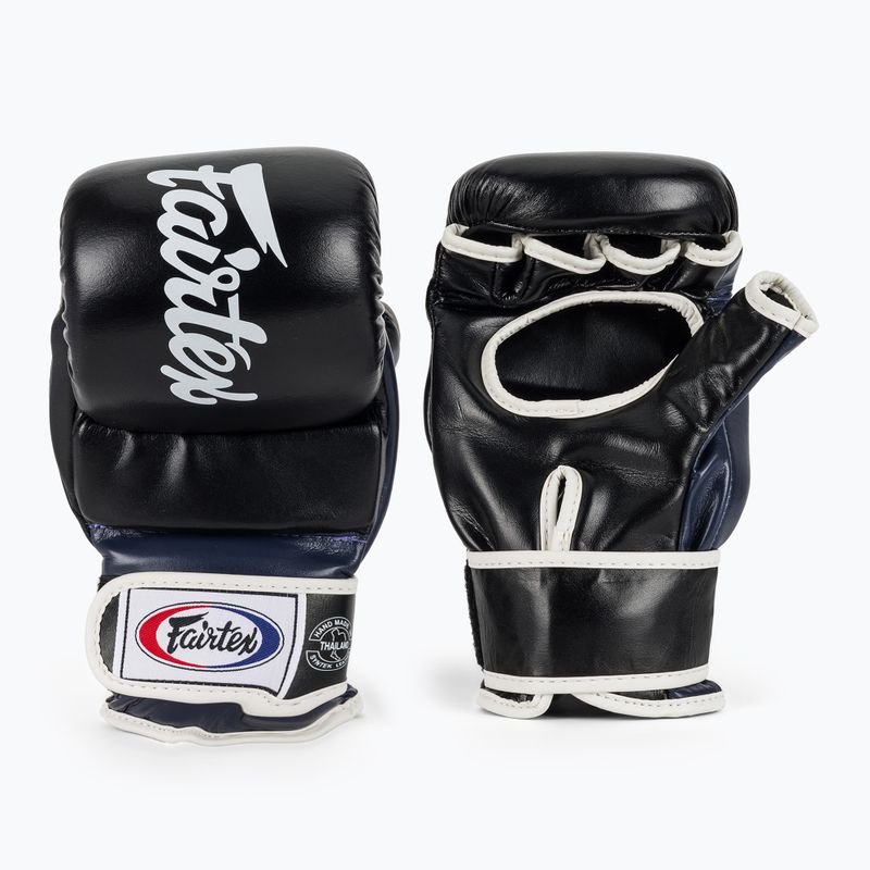 Fairtex Super Sparring Grapplingové rukavice černá/modrá