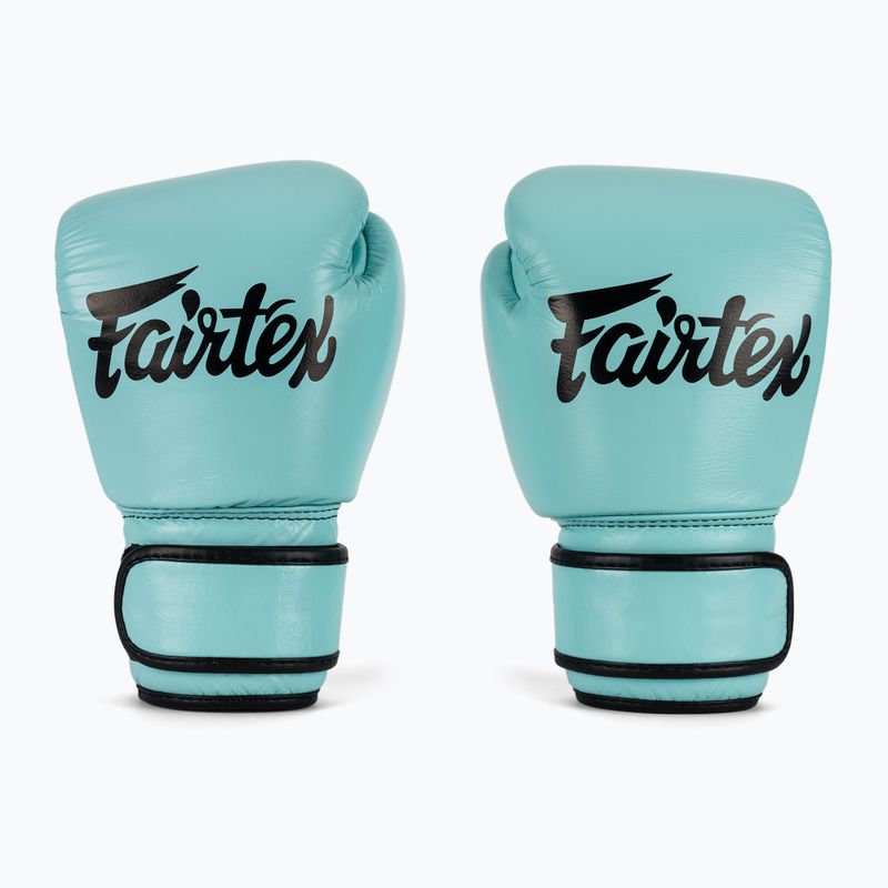Boxerské rukavice Genuine Leather Boxing blue 2
