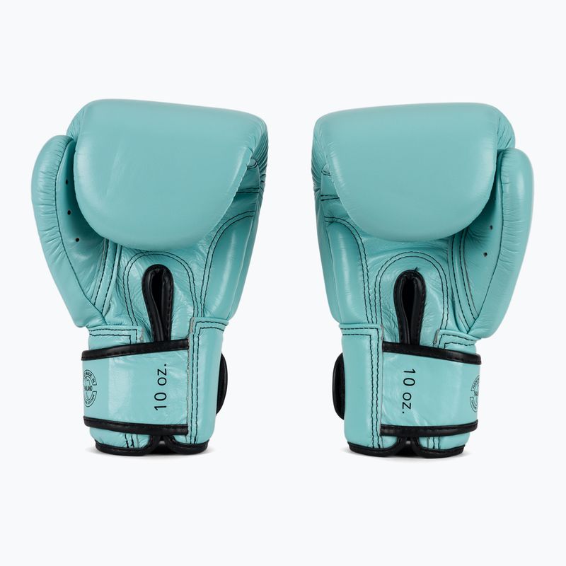 Boxerské rukavice Genuine Leather Boxing blue 3