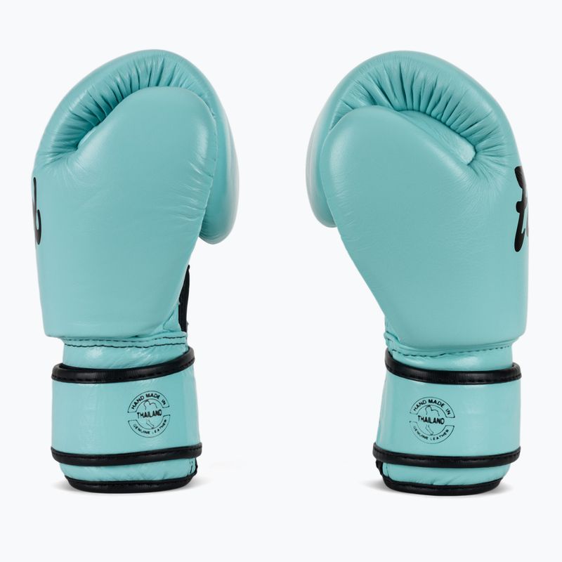 Boxerské rukavice Genuine Leather Boxing blue 4