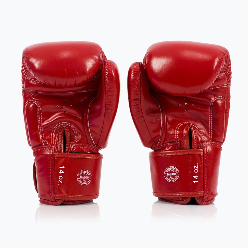 Boxerské rukavice Fairtex Deluxe Tight-Fit red 2