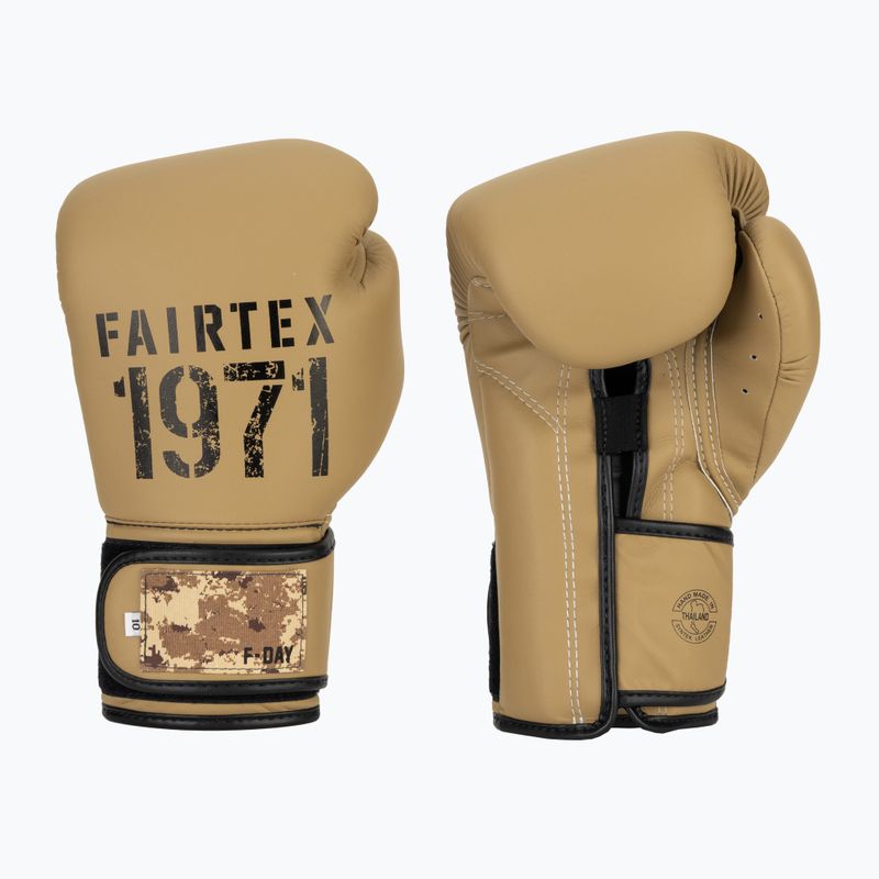 Boxerské rukavice Fairtex F-DAY 2 Limited Edition khaki 2