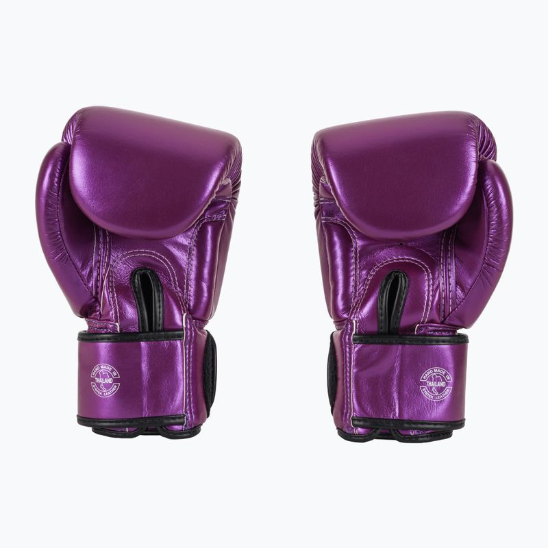 Boxerské rukavice Fairtex Metallic purple 3