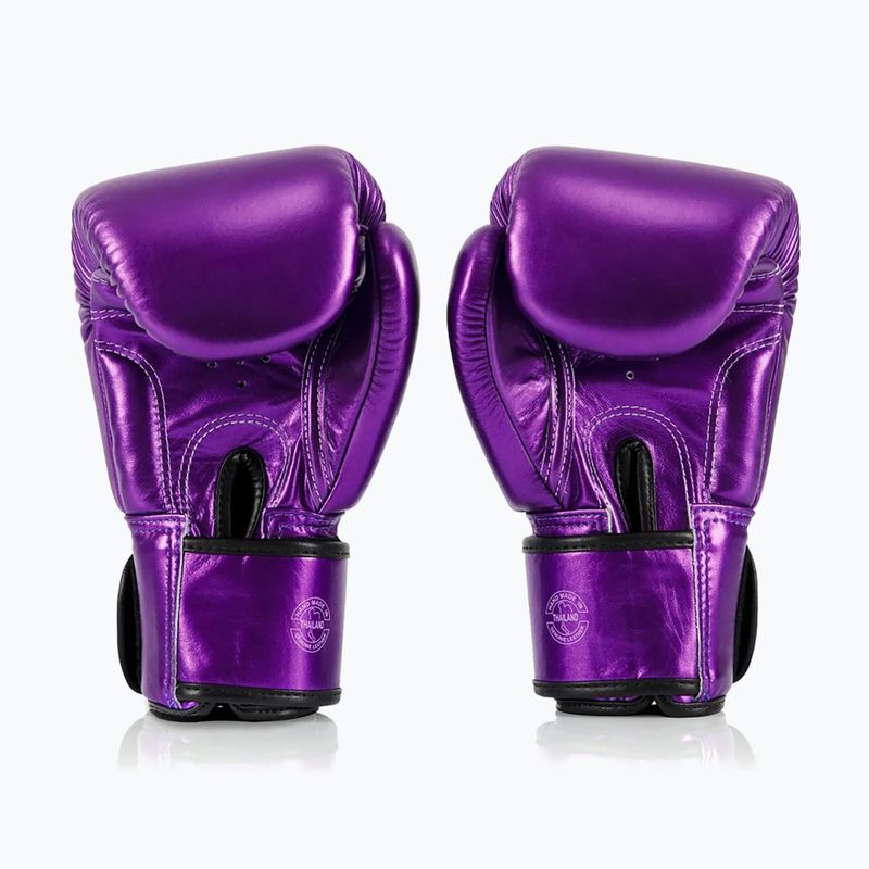 Boxerské rukavice Fairtex Metallic purple 2