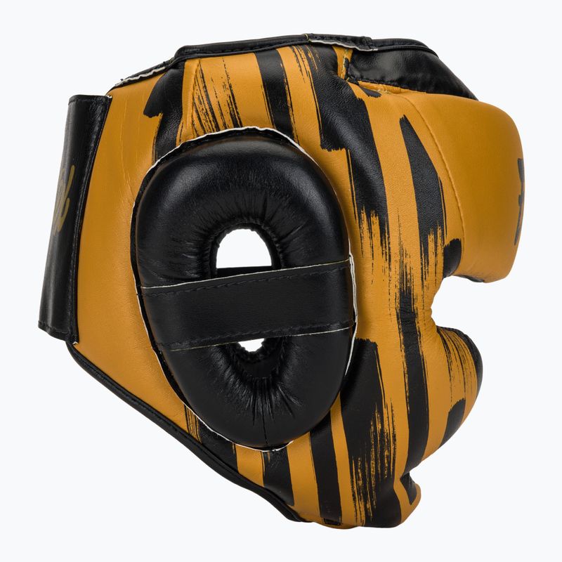 Boxerská helma  Fairtex Microfiber Headguard gold 2