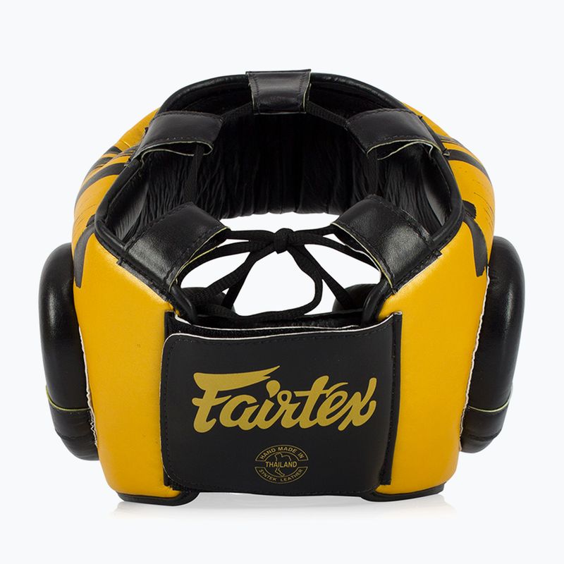 Boxerská helma  Fairtex Microfiber Headguard gold 5
