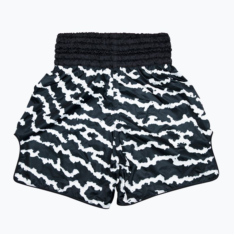 Boxerské šortky Fairtex BT2004 'Crack' černá/bílá 2