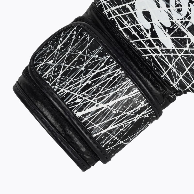 Boxerské rukavice Fairtex Microfiber Art Collections Painter black/white 6