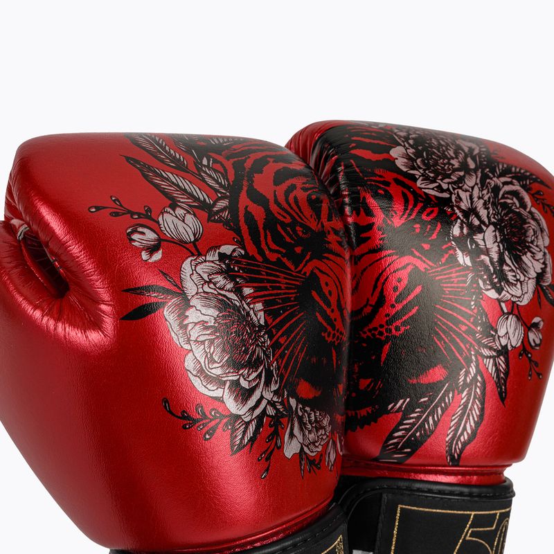 Červené boxerské rukavice Fairtex Golden Jubilee 7