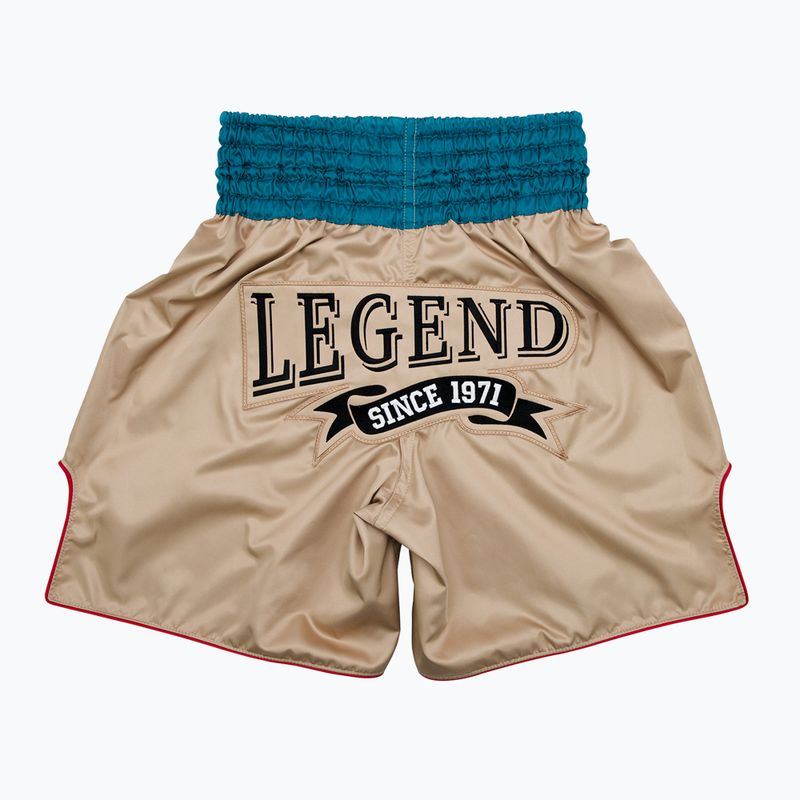 Boxerské šortky Fairtex BT2010 'Vintage' v khaki barvě 2