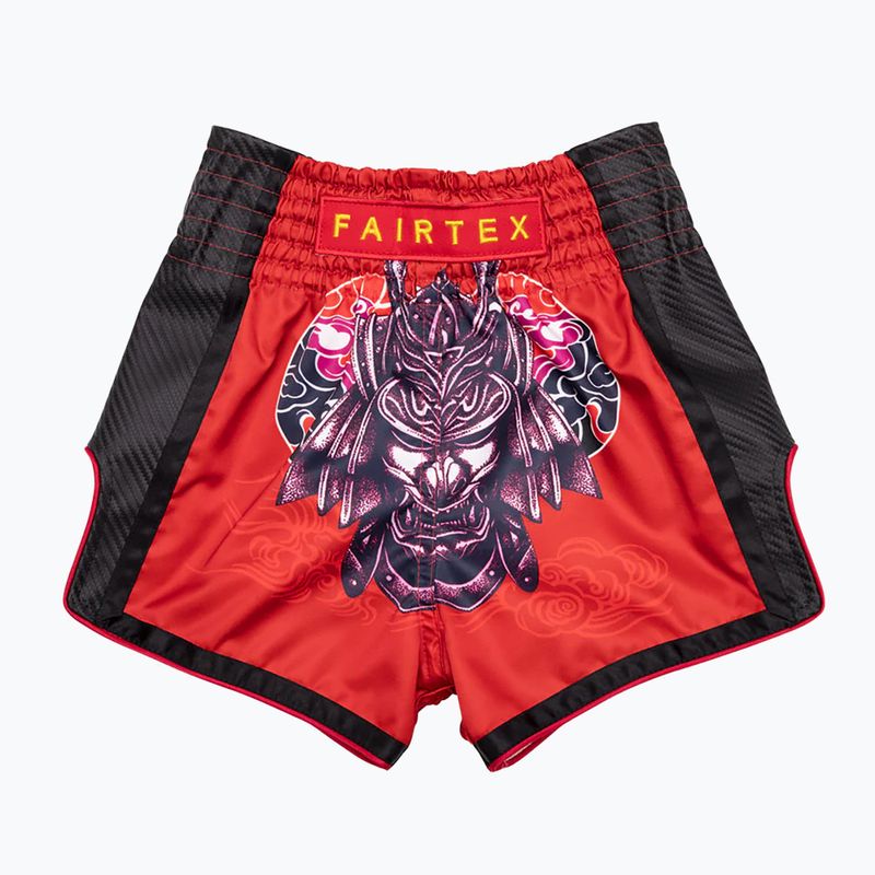 Dětské boxerské šortky Fairtex BSK2108 'Silent Warrior' červené