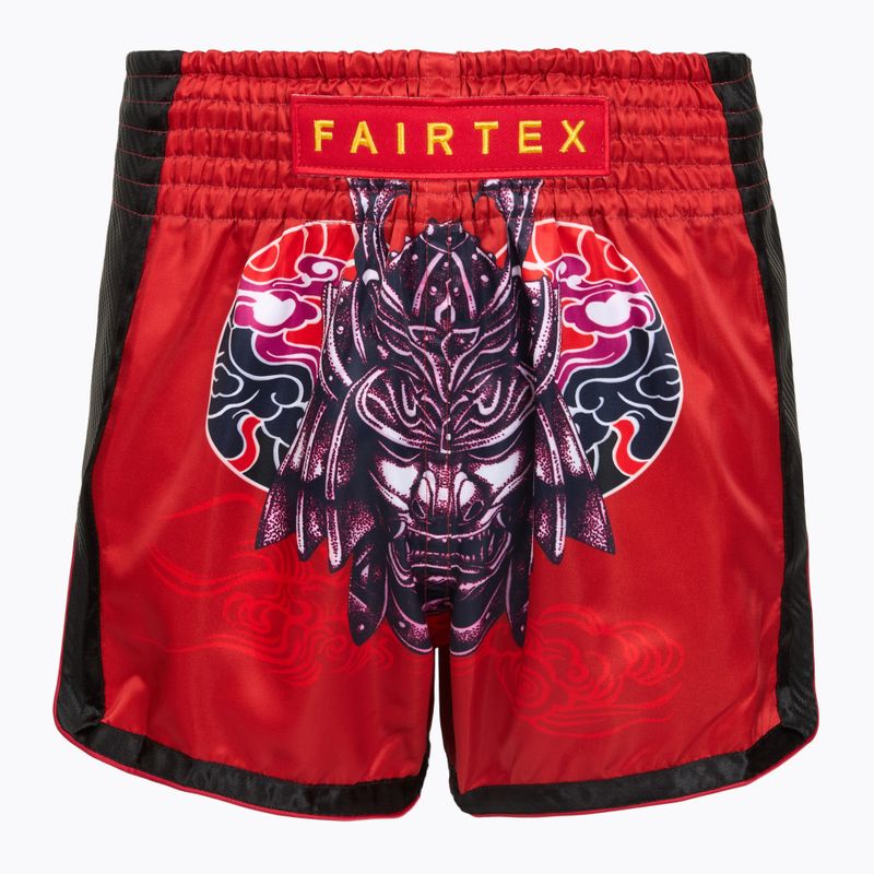 Dětské boxerské šortky Fairtex BSK2108 'Silent Warrior' červené