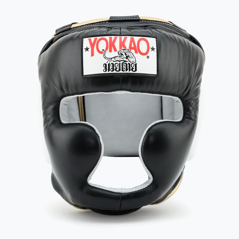 YOKKAO Training Headguard bojová sportovní přilba černá HYGL-1-1 5