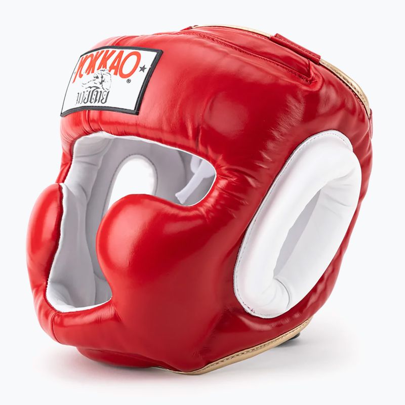 YOKKAO Training Headguard bojová sportovní přilba červená HYGL-1-2 9