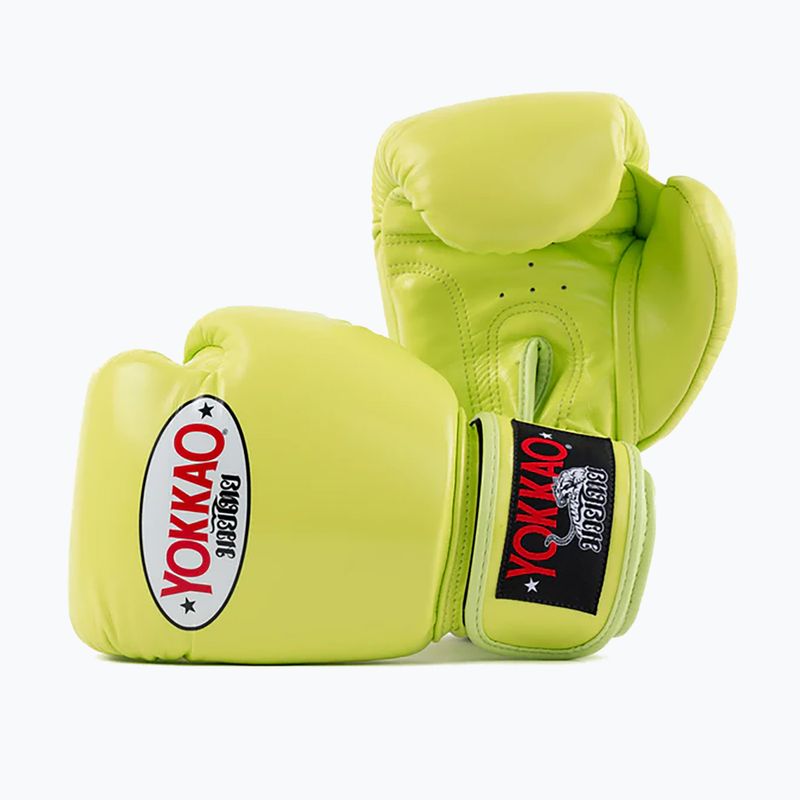 Pánské boxerské rukavice YOKKAO Matrix lime punch 