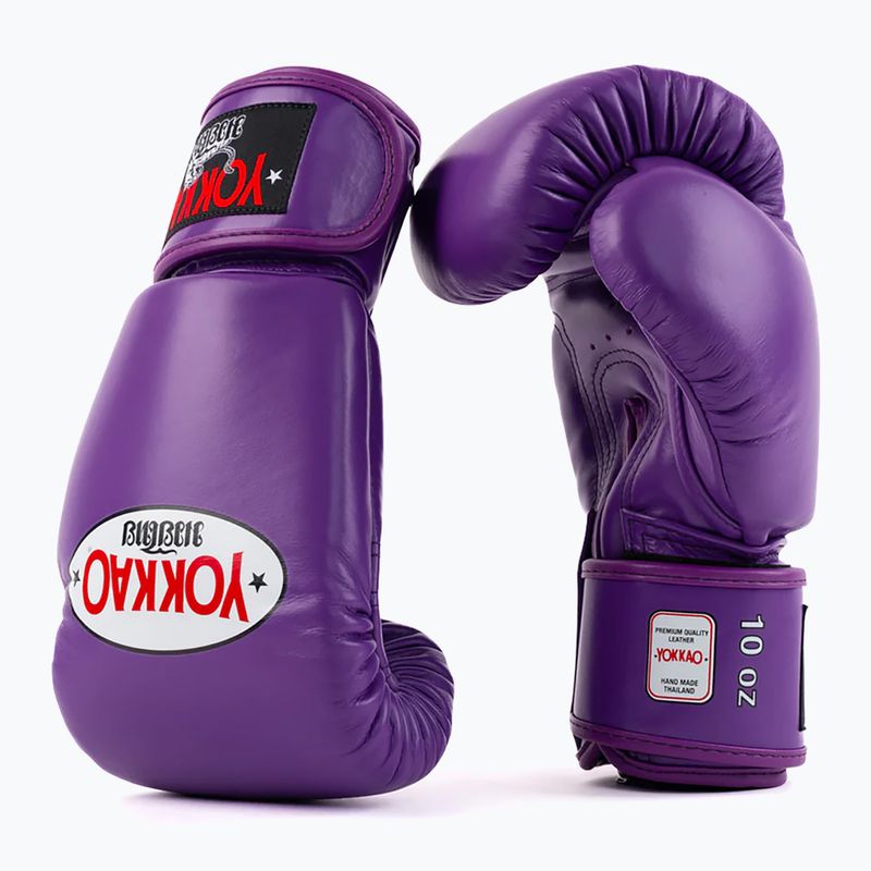 Pánské boxerské rukavice YOKKAO Matrix flash purple 3