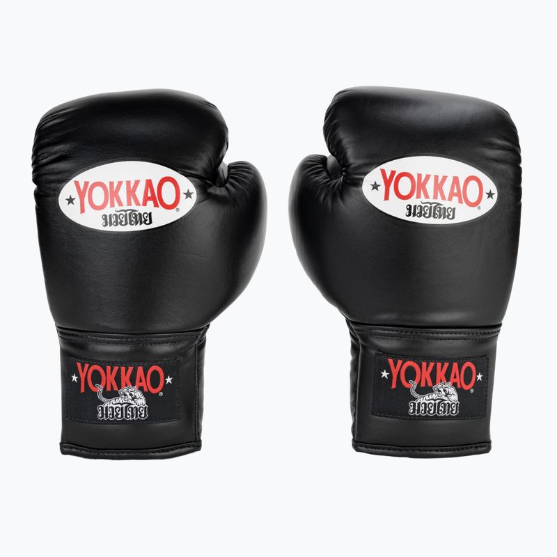 Pánské boxerské rukavice YOKKAO Matrix Lace Up black 2