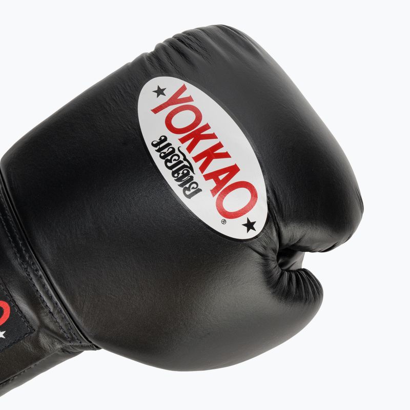 Pánské boxerské rukavice YOKKAO Matrix Lace Up black 5
