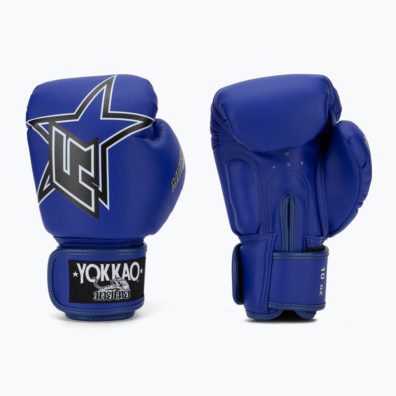 Boxerské rukavice YOKKAO Institution Boxing blue