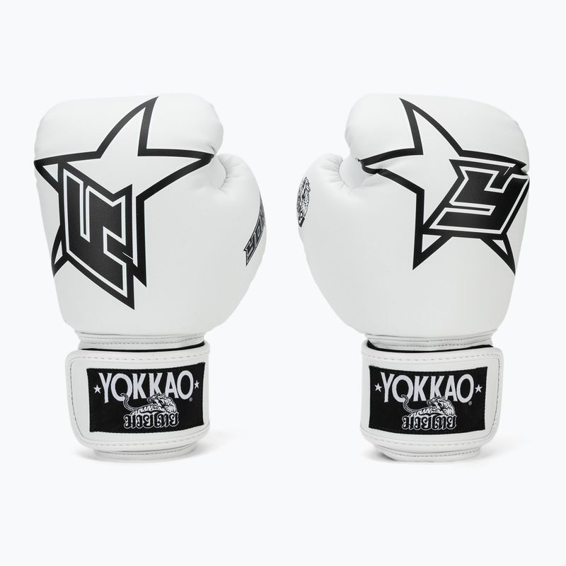 Boxerské rukavice YOKKAO Institution Boxing white 2