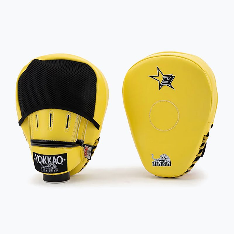 Tréninkové lapy  YOKKAO Institution Focus Mitts Close Finger yellow