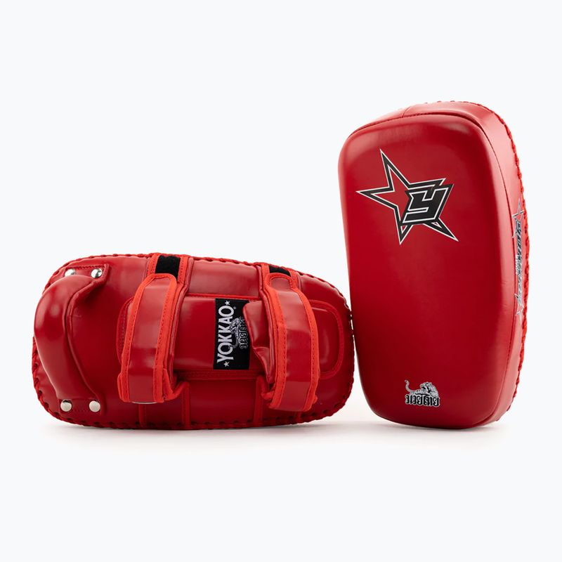 YOKKAO Institution Kick Pads tréninkové kotouče červené KYKS-2 3