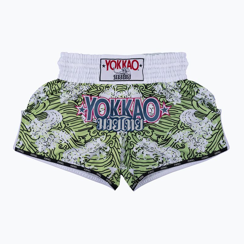 YOKKAO Havajské zelené šortky MMA TYBS-136-20