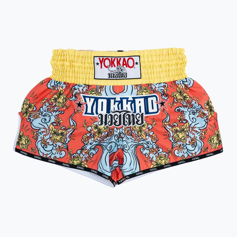 YOKKAO Havajské oranžové šortky MMA TYBS-136-2