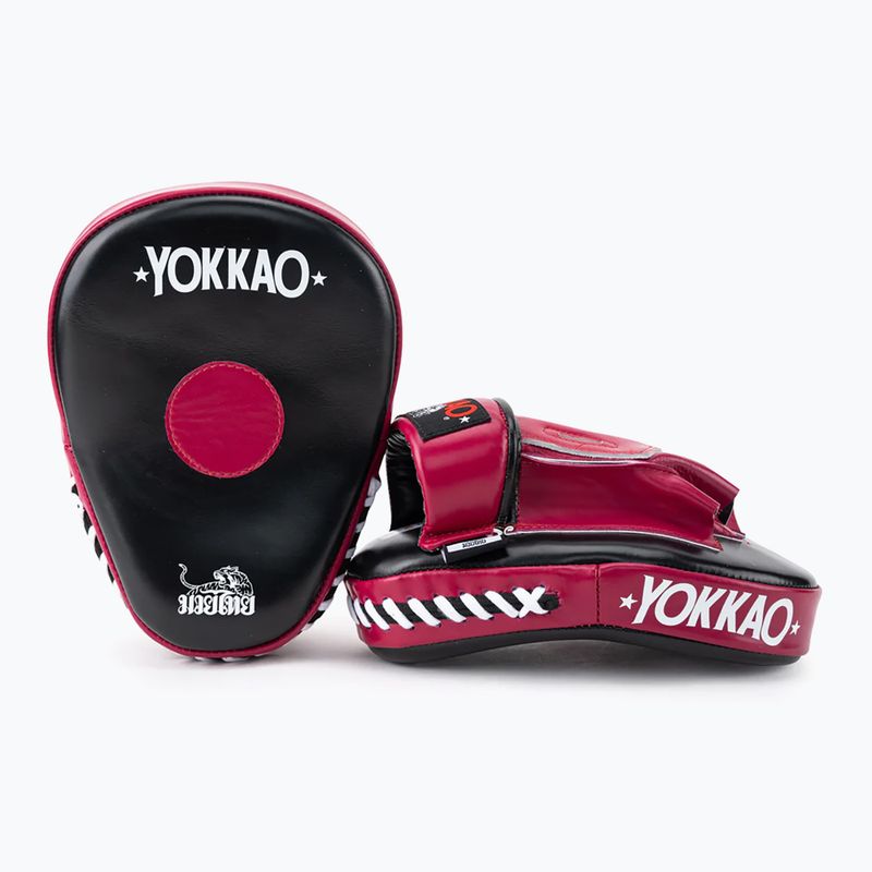 YOKKAO Focus Mitts Otevřené tréninkové kotouče černo-červené FYML-18 4
