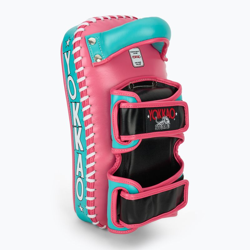 Tréninková lapa YOKKAO Curved 2 ks hot pink/island 2