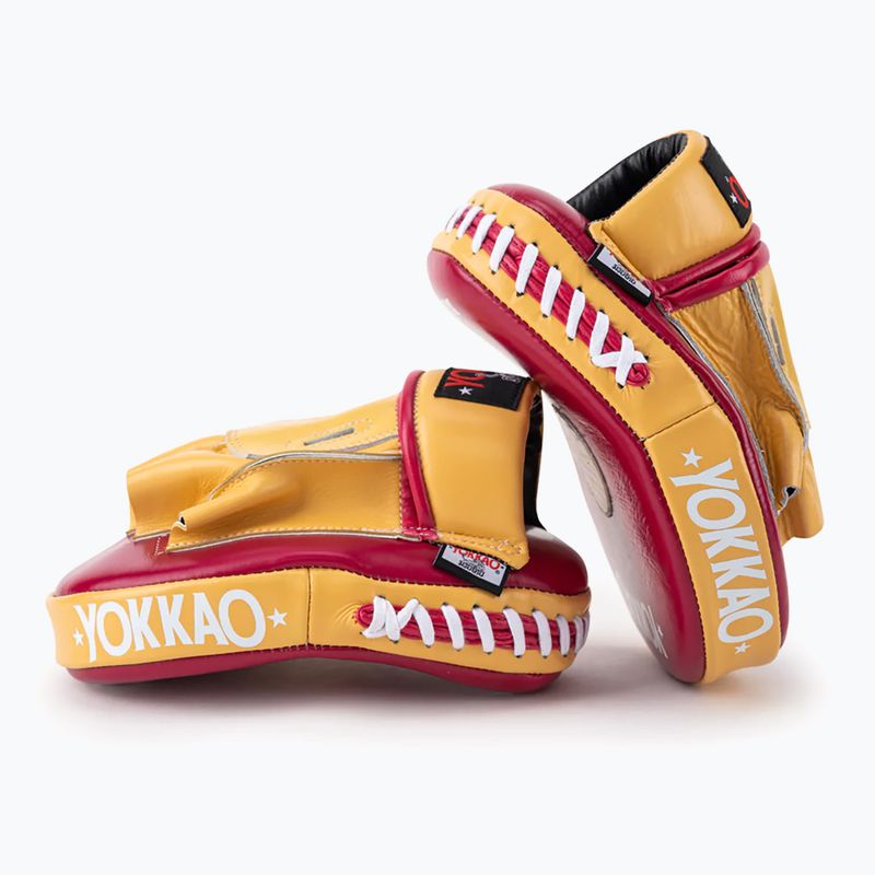 YOKKAO Focus Mitts Otevřené tréninkové kotouče červenožluté FYML-21 4