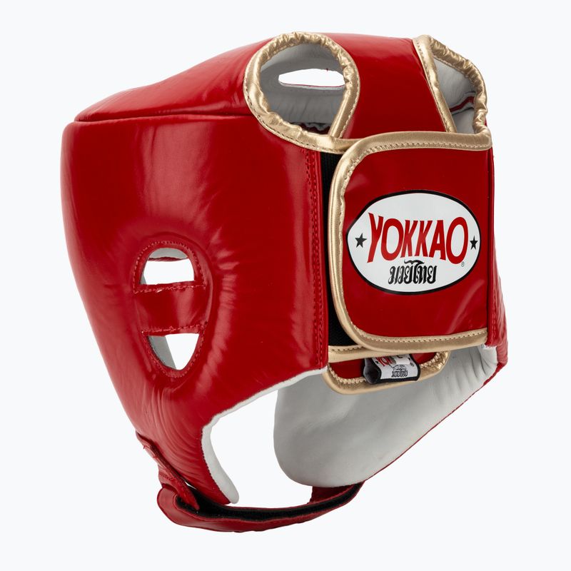 Boxerská helma YOKKAO Competition red 3