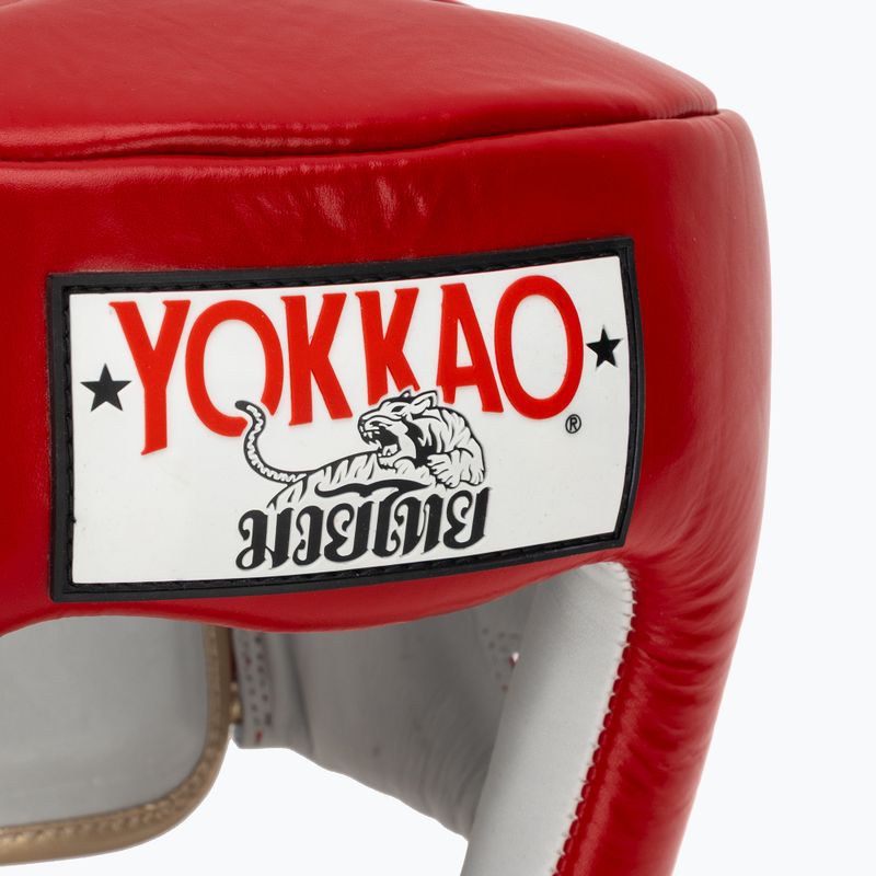 Boxerská helma YOKKAO Competition red 4