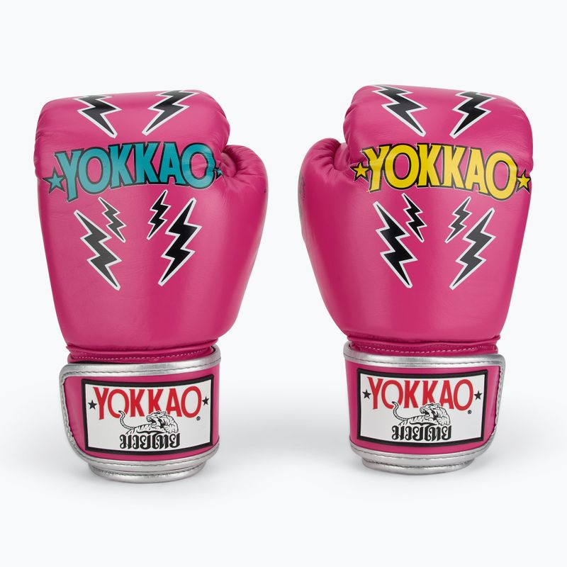Pánské boxerské rukavice YOKKAO Stadium fuchsia 2