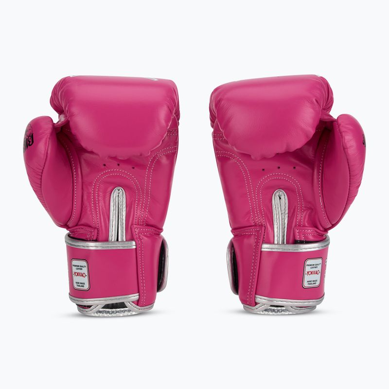 Pánské boxerské rukavice YOKKAO Stadium fuchsia 3