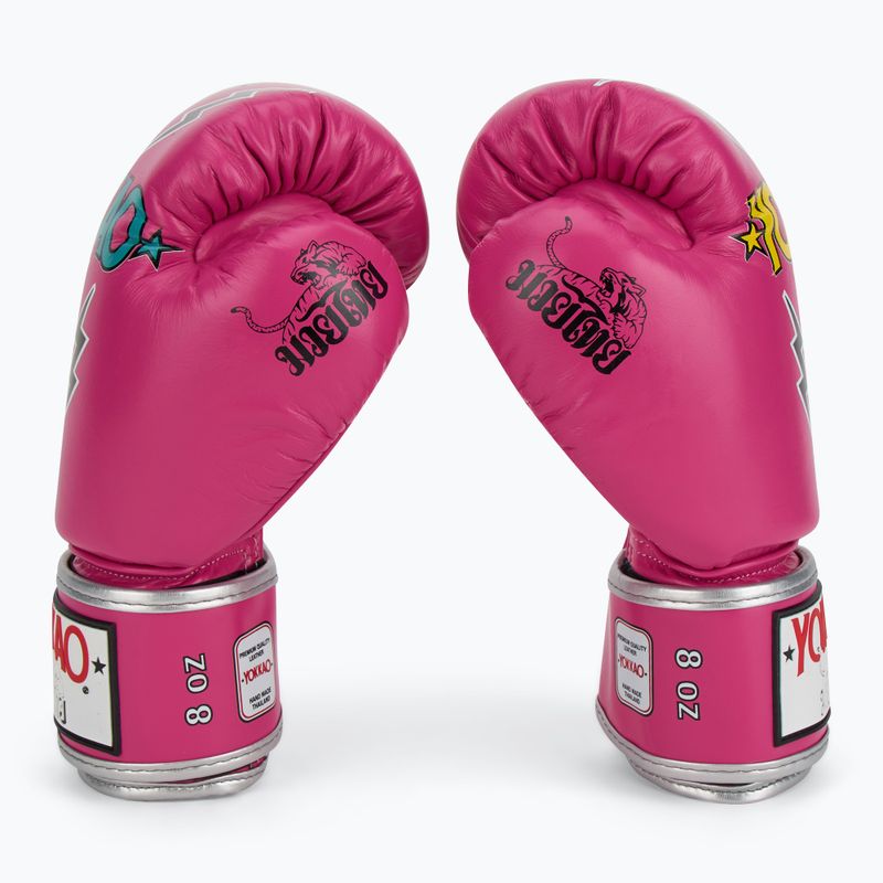 Pánské boxerské rukavice YOKKAO Stadium fuchsia 4