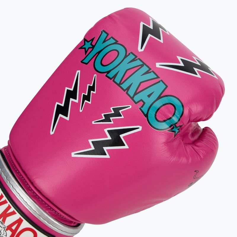 Pánské boxerské rukavice YOKKAO Stadium fuchsia 5