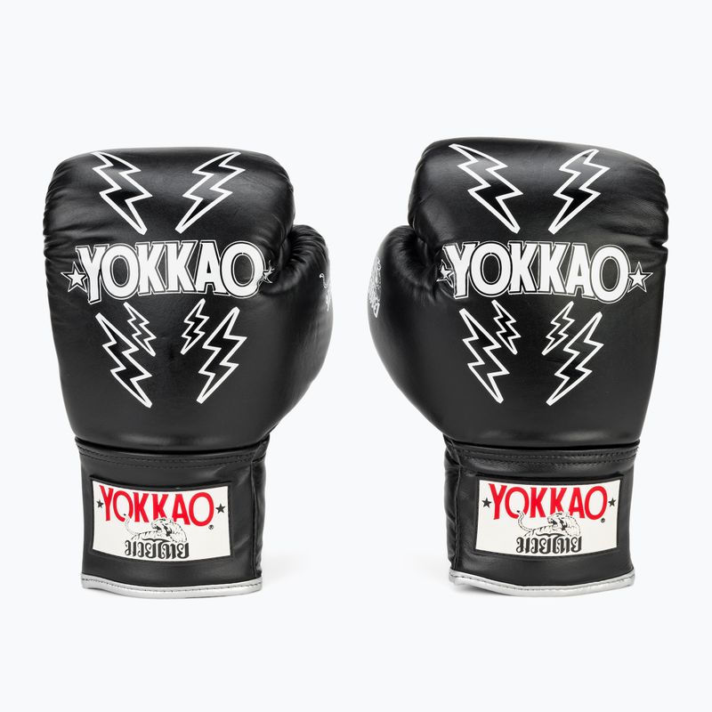 Pánské boxerské rukavice YOKKAO Stadium Lace Up black 2