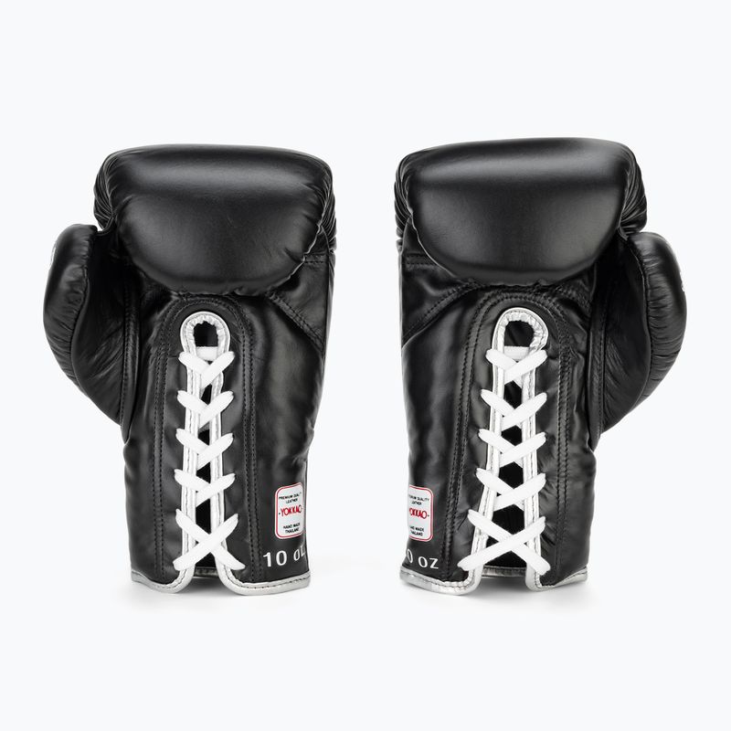Pánské boxerské rukavice YOKKAO Stadium Lace Up black 3
