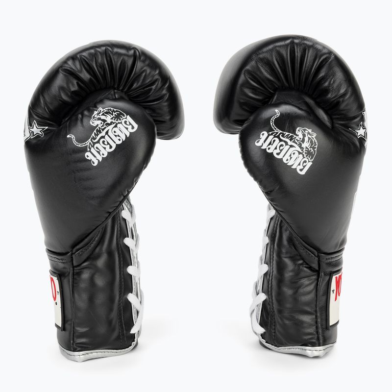 Pánské boxerské rukavice YOKKAO Stadium Lace Up black 4