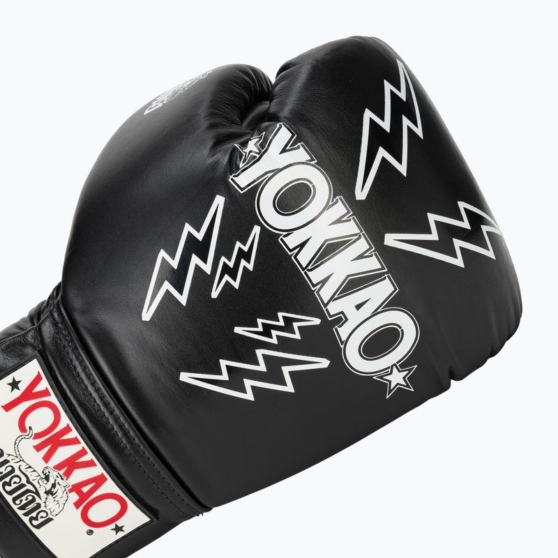 Pánské boxerské rukavice YOKKAO Stadium Lace Up black 5