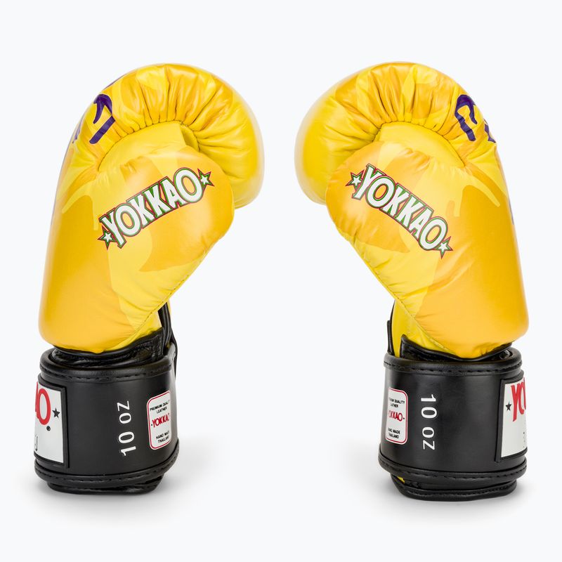 Pánské boxerské rukavice YOKKAO Primate yellow 4