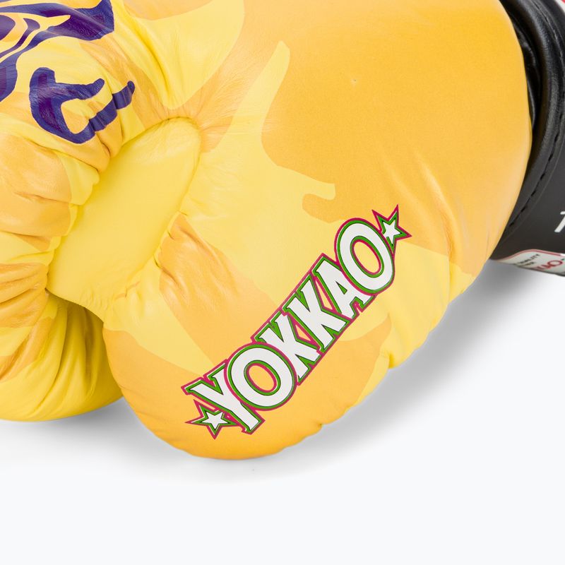 Pánské boxerské rukavice YOKKAO Primate yellow 7
