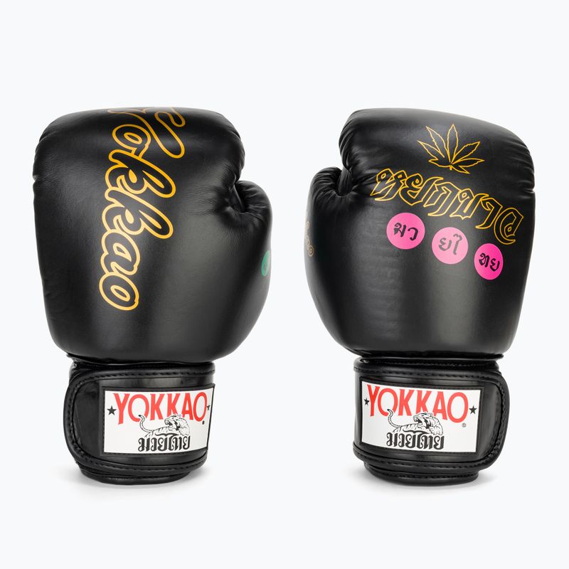 Pánské boxerské rukavice YOKKAO Wax black 2